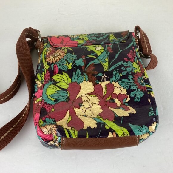 Sakroots Womens Floral Crossbody Peace Bag Adjustable Strap Multiple Pockets - Picture 6 of 7
